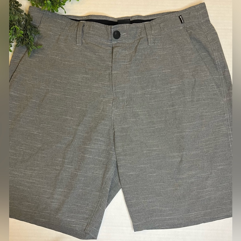 Hurley Phantom Gray Static Casual Hybrid Shorts Men's 36 Golf Athletic